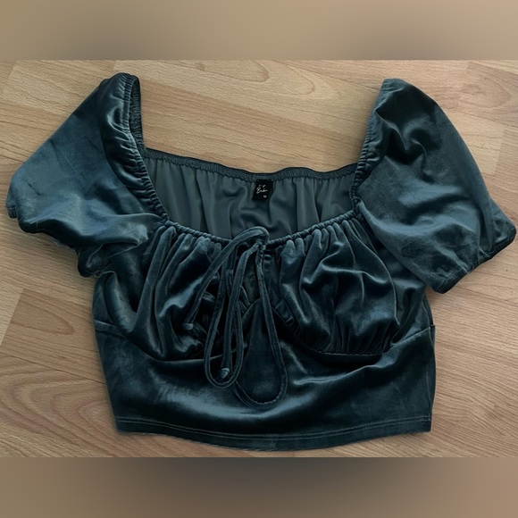 Velvet Blue/Green Top from Boutique - Picture 1 of 5